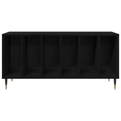 Mobile porta vinili Rovere Nero 100 x 38 x 48 cm | homemem39