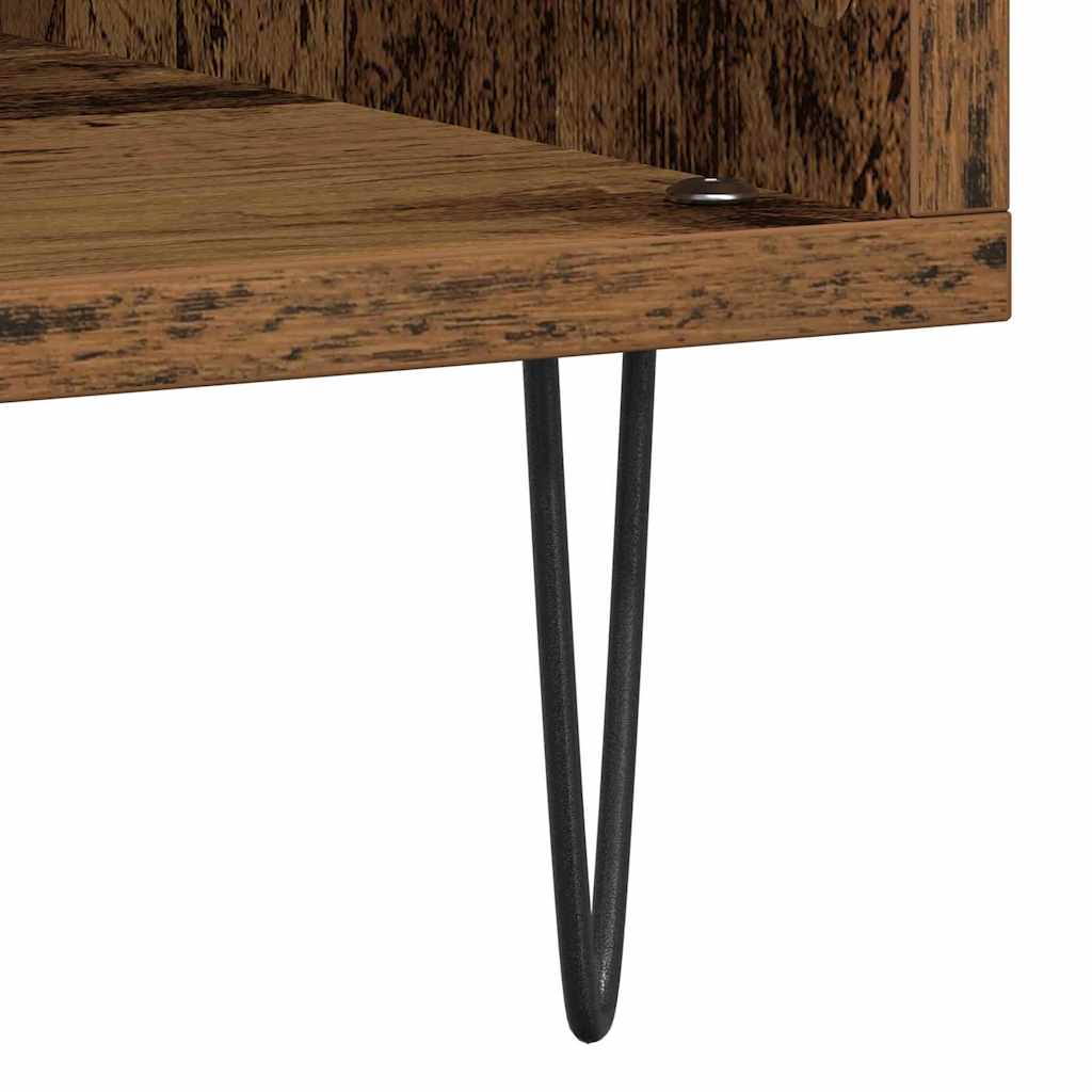 Mobile porta vinili Legno vecchio 100 x 38 x 48 cm | homemem39