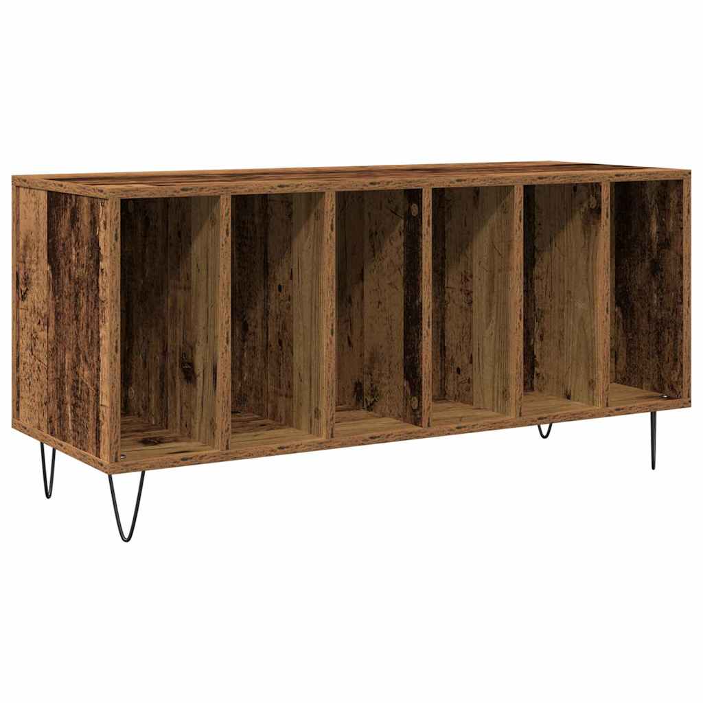 Mobile porta vinili Legno vecchio 100 x 38 x 48 cm | homemem39