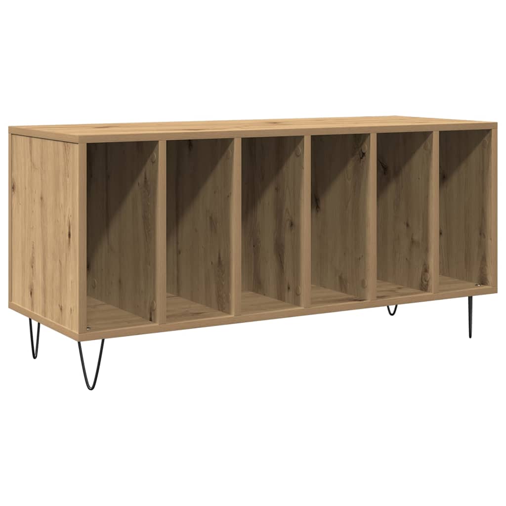 Mobile porta vinili rovere artigianale 100 x 38 x 48 cm