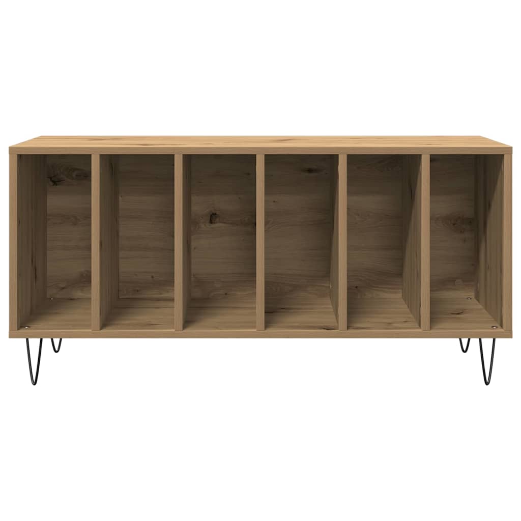 Mobile porta vinili rovere artigianale 100 x 38 x 48 cm | homemem39