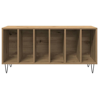 Mobile porta vinili rovere artigianale 100 x 38 x 48 cm | homemem39