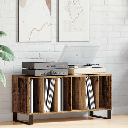 Mobile porta vinili Legno vecchio 100 x 38 x 48 cm | homemem39