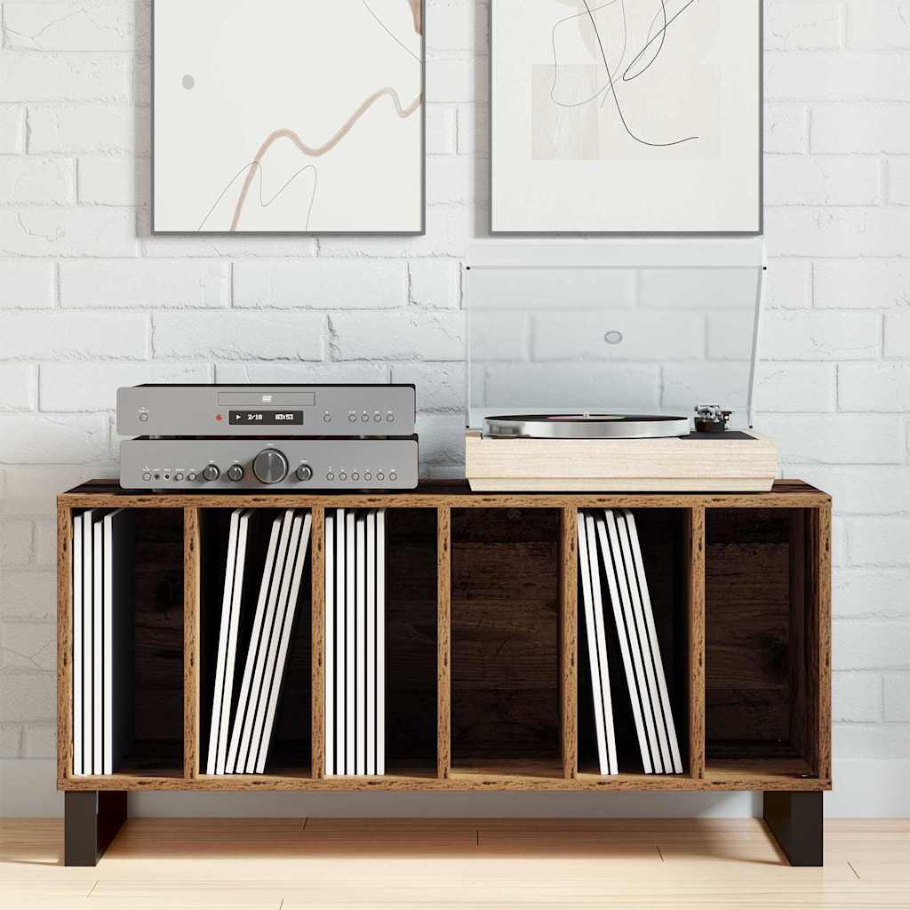 Mobile porta vinili Legno vecchio 100 x 38 x 48 cm | homemem39