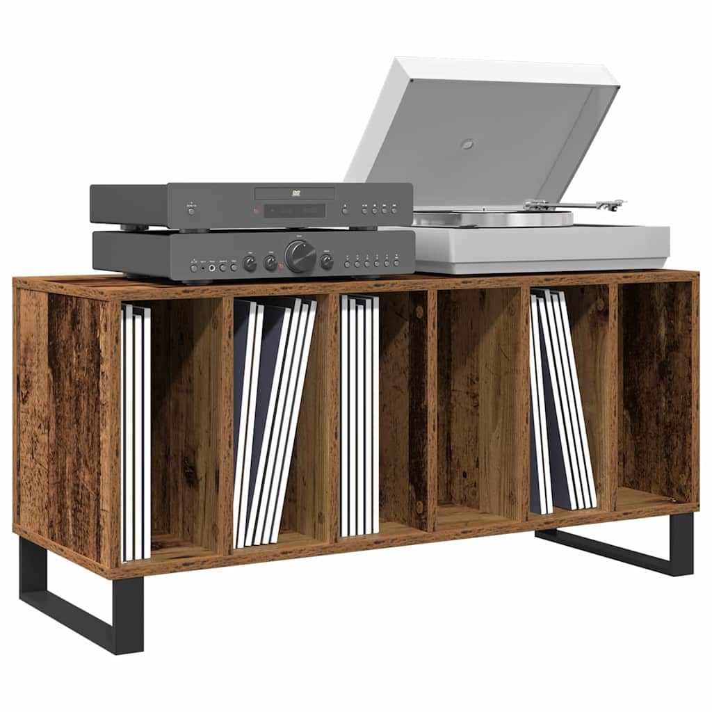 Mobile porta vinili Legno vecchio 100 x 38 x 48 cm | homemem39