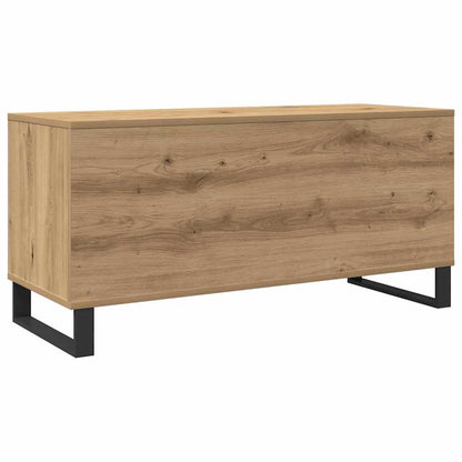 Mobile porta vinili rovere artigianale 100 x 38 x 48 cm | homemem39