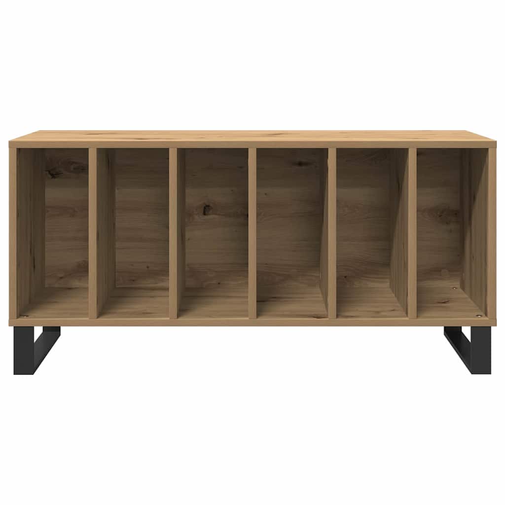 Mobile porta vinili rovere artigianale 100 x 38 x 48 cm | homemem39
