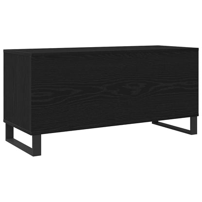 Mobile porta vinili Rovere Nero 100 x 38 x 48 cm | homemem39
