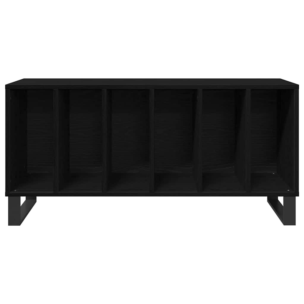 Mobile porta vinili Rovere Nero 100 x 38 x 48 cm | homemem39