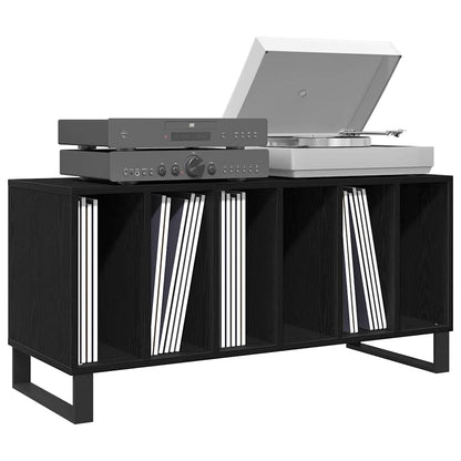 Mobile porta vinili Rovere Nero 100 x 38 x 48 cm