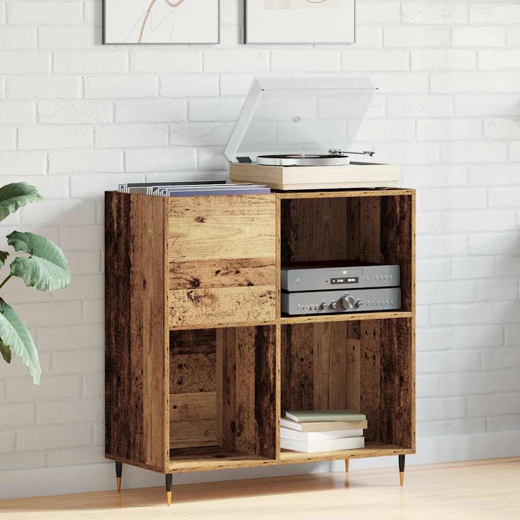 Mobile porta vinili Legno vecchio 85 x 38 x 89 cm