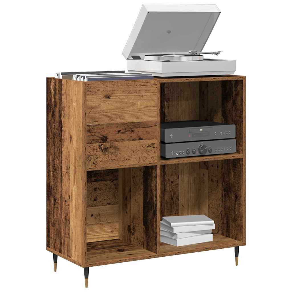 Mobile porta vinili Legno vecchio 85 x 38 x 89 cm | homemem39