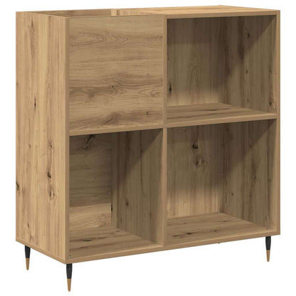Mobile porta vinili rovere artigianale 85 x 38 x 89 cm