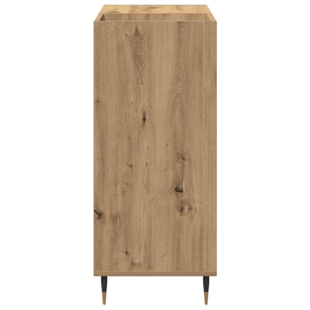 Mobile porta vinili rovere artigianale 85 x 38 x 89 cm