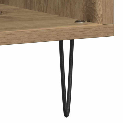 Mobile porta vinili rovere artigianale 85 x 38 x 89 cm | homemem39