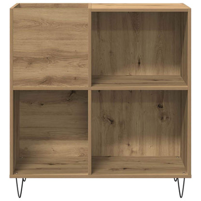 Mobile porta vinili rovere artigianale 85 x 38 x 89 cm