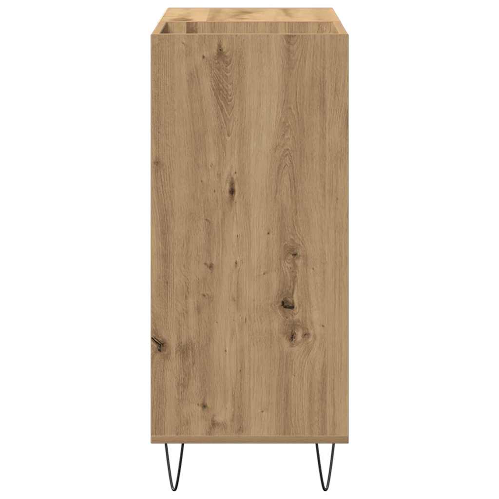 Mobile porta vinili rovere artigianale 85 x 38 x 89 cm | homemem39