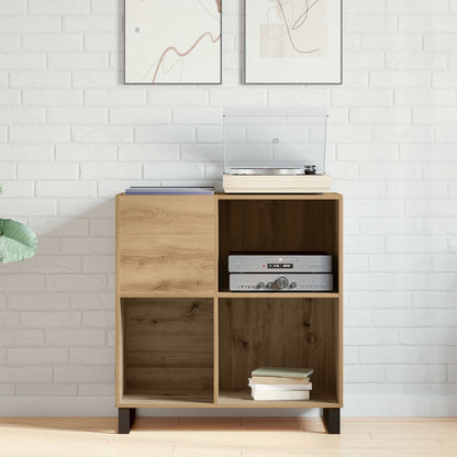 Mobile porta vinili rovere artigianale 84,5 x 38 x 89 cm | homemem39