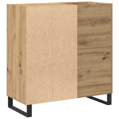 Mobile porta vinili rovere artigianale 84,5 x 38 x 89 cm | homemem39