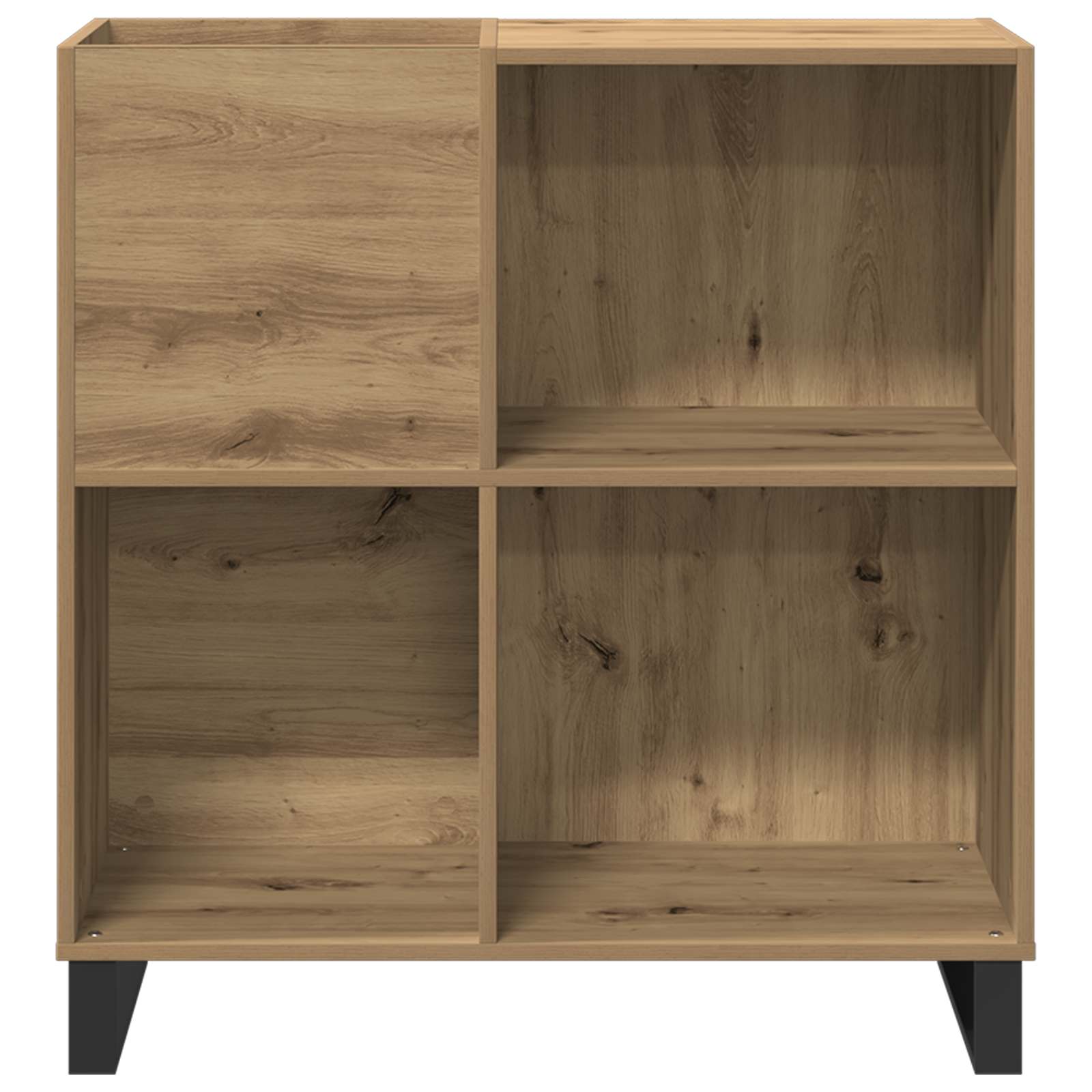 Mobile porta vinili rovere artigianale 84,5 x 38 x 89 cm | homemem39