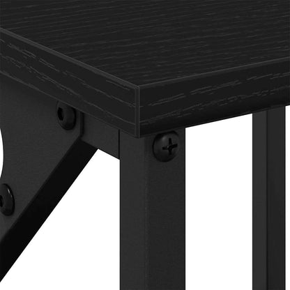 Armadio da Notte con cassetto Rovere Nero 34 x 35,5 x 70 cm | homemem39