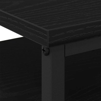 Armadio da Notte con cassetto Rovere Nero 34 x 35,5 x 50 cm