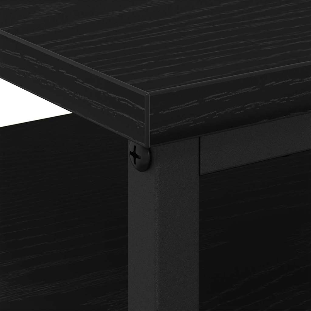 Armadio da Notte 2 pcs Rovere Nero 34 x 35,5 x 50 cm | homemem39
