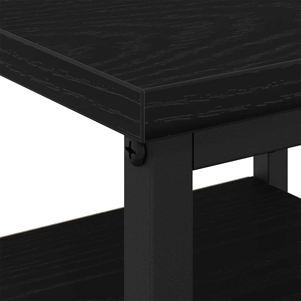 Armadio da Notte con cassetto 2 pcs Rovere Nero 34 x 36 x 50 cm | homemem39