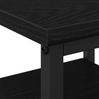 Armadio da Notte con cassetto 2 pcs Rovere Nero 34 x 36 x 50 cm | homemem39