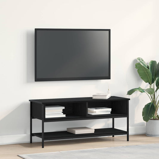 Set mobile TV Rovere Nero 100 x 35 x 45 cm Legno multistrato