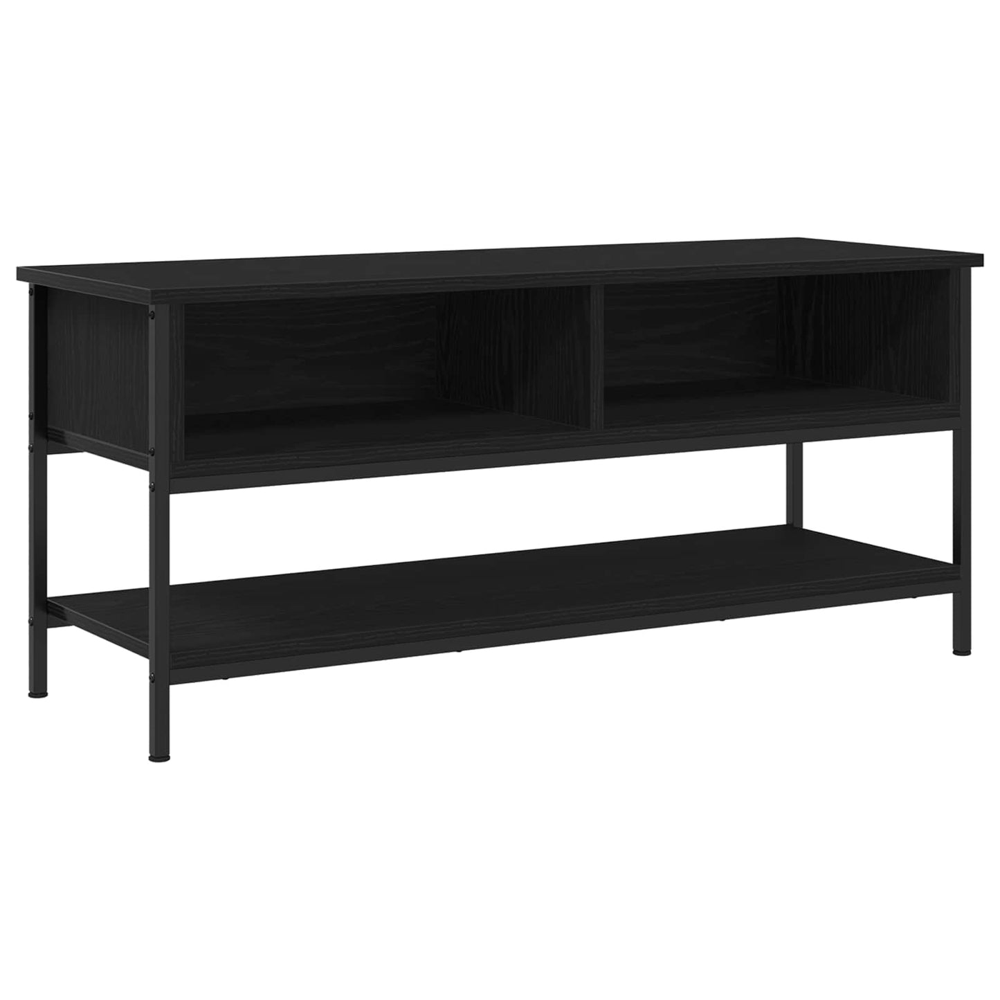 Set mobile TV Rovere Nero 100 x 35 x 45 cm Legno multistrato