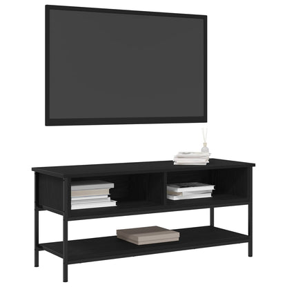 Set mobile TV Rovere Nero 100 x 35 x 45 cm Legno multistrato
