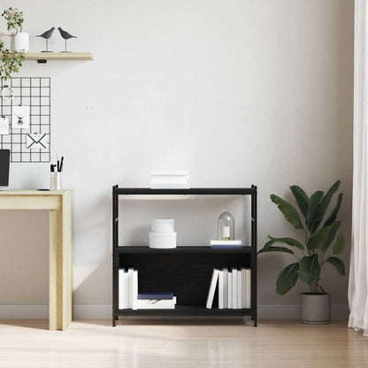 Libreria Rovere nero 80 x 30 x 78.5 cm Legno multistrato