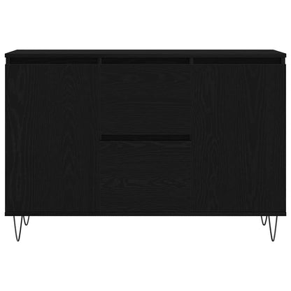 Credenza Rovere Nero 101,5 x 35 x 70 cm Legno multistrato
