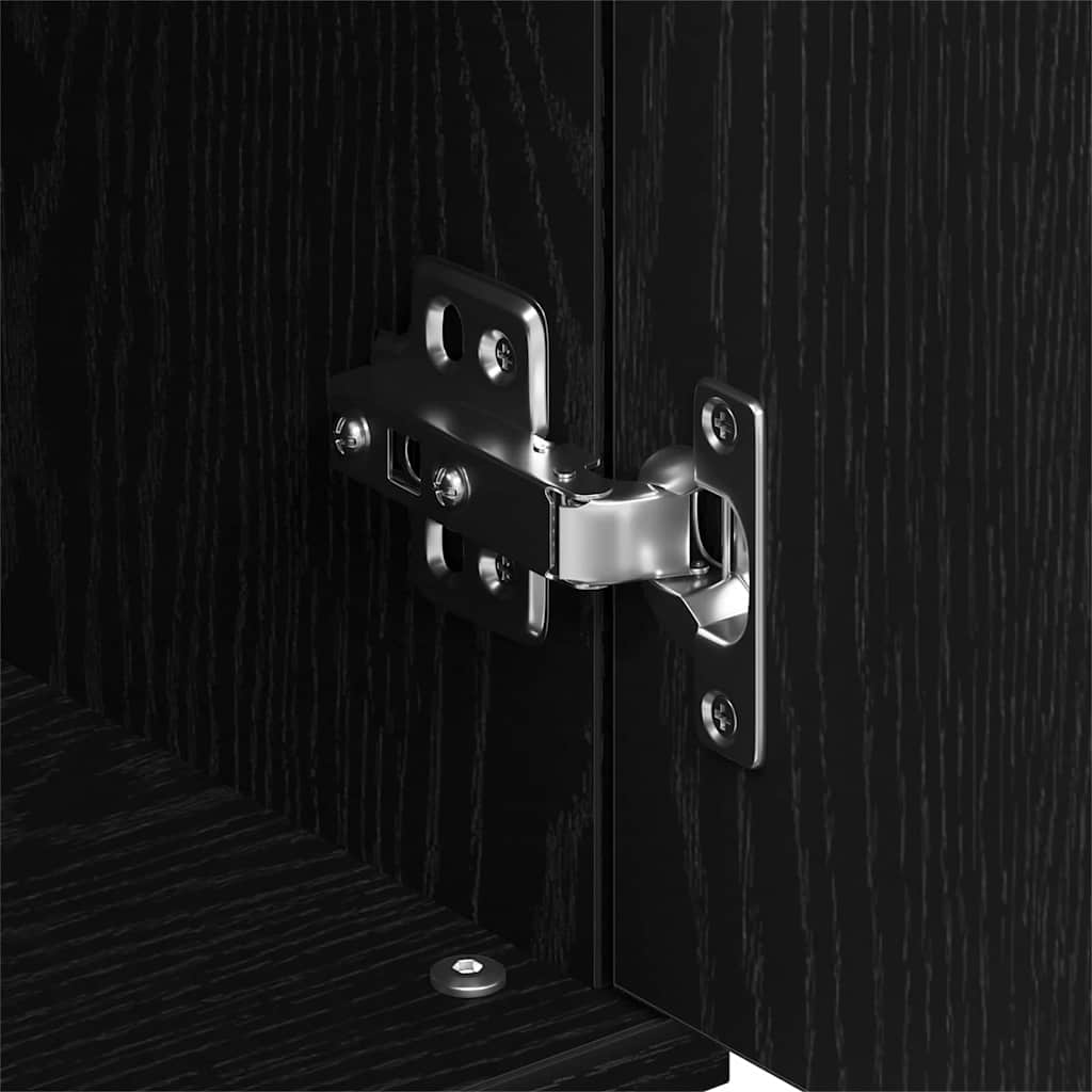 Credenza Rovere Nero 101,5 x 35 x 70 cm Legno multistrato