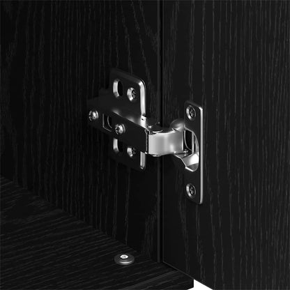 Credenza Rovere Nero 101,5 x 35 x 70 cm Legno multistrato