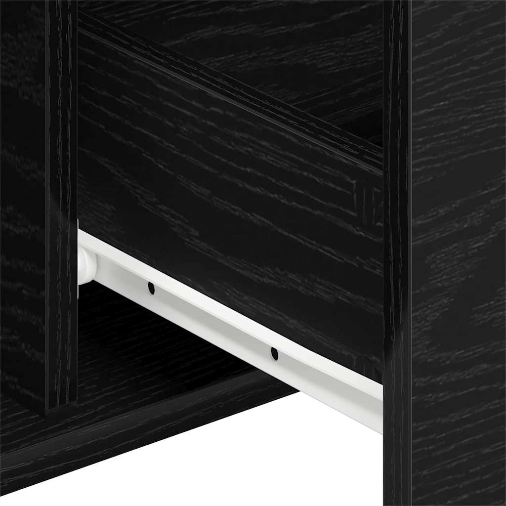 Credenza Rovere Nero 101,5 x 35 x 70 cm Legno multistrato