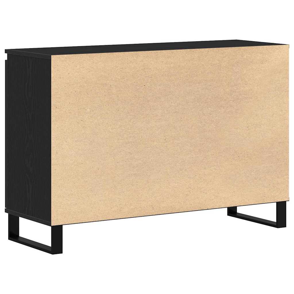 Credenza Rovere Nero 101,5 x 35 x 70 cm Legno multistrato