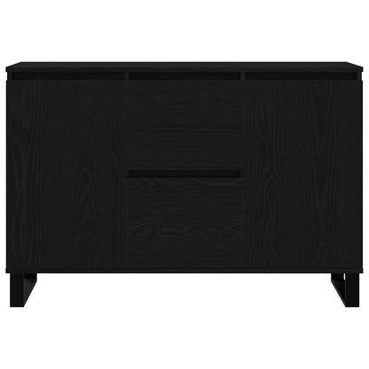 Credenza Rovere Nero 101,5 x 35 x 70 cm Legno multistrato