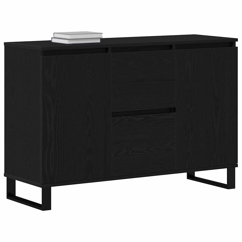 Credenza Rovere Nero 101,5 x 35 x 70 cm Legno multistrato