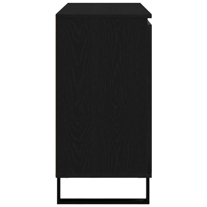 Credenza Rovere Nero 101,5 x 35 x 70 cm Legno multistrato