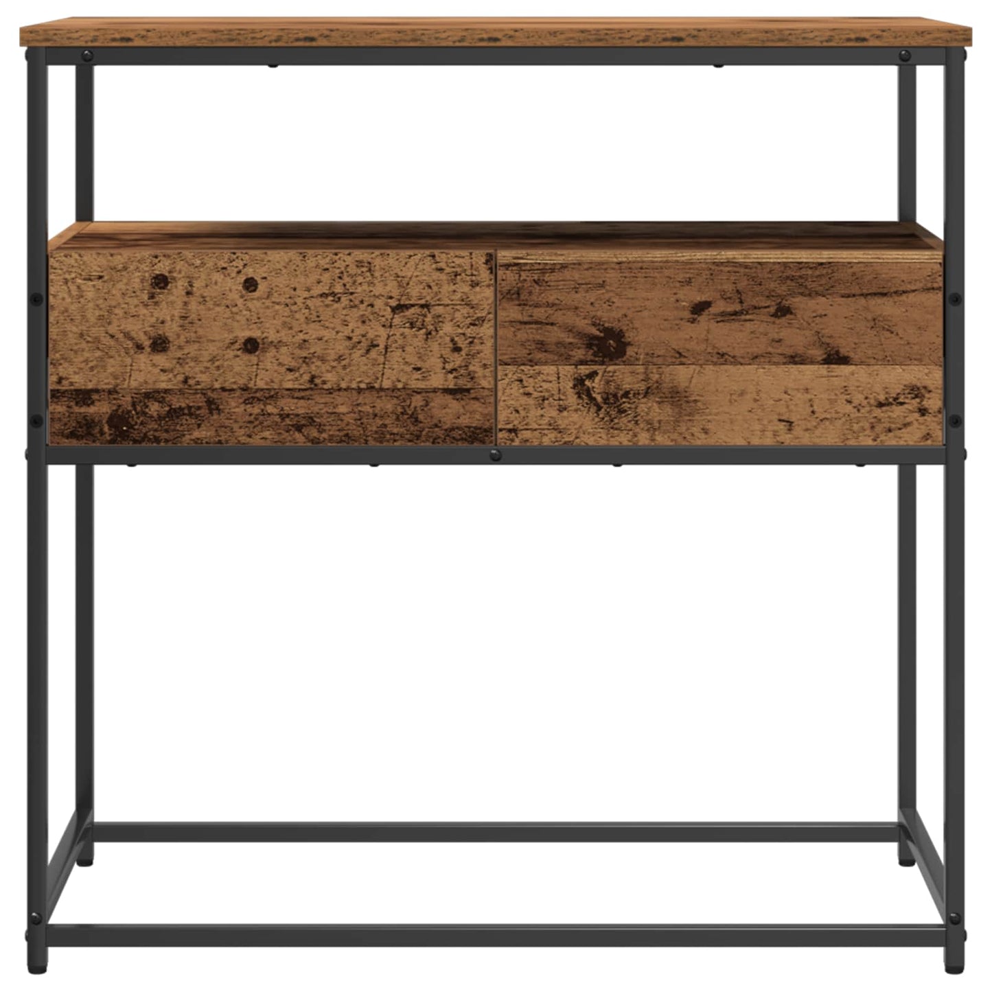 Tavolo consolle Legno vecchio 75 x 40 x 75 cm Legno multistrato