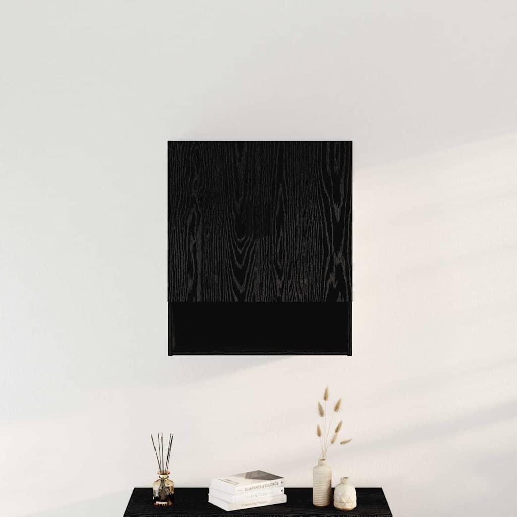 Mobile a muro Rovere Nero 60 x 31 x 70 cm Legno multistrato | homemem39