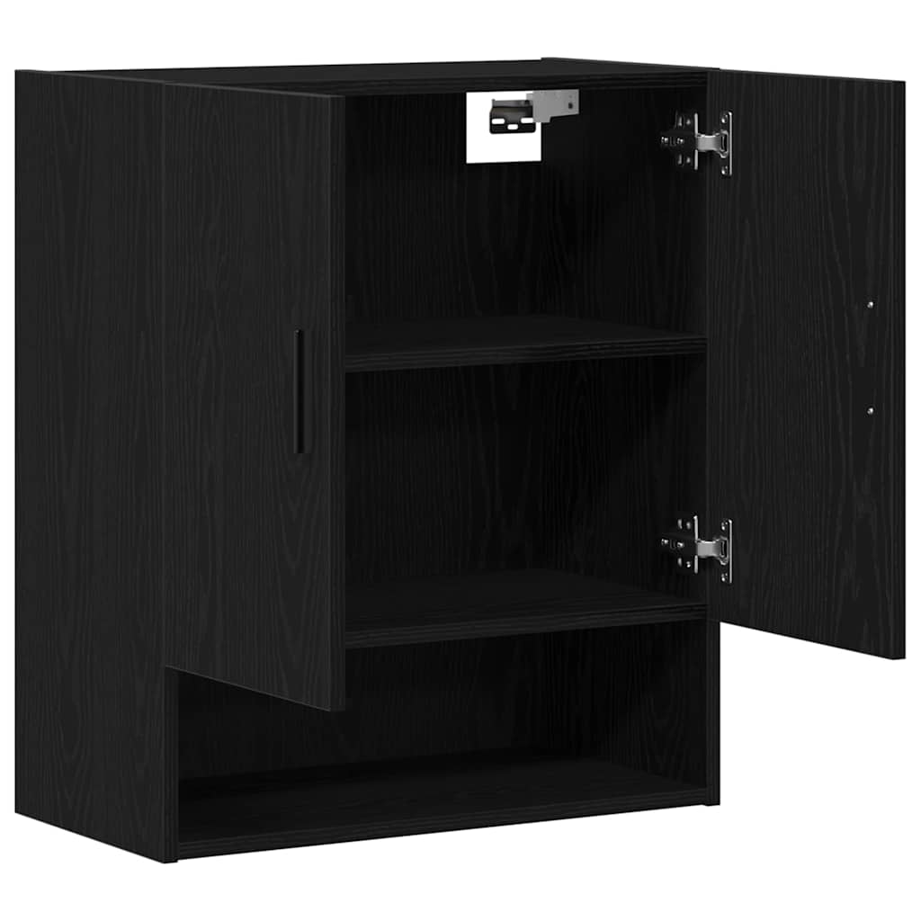 Mobile a muro Rovere Nero 60 x 31 x 70 cm Legno multistrato | homemem39