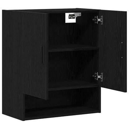 Mobile a muro Rovere Nero 60 x 31 x 70 cm Legno multistrato | homemem39