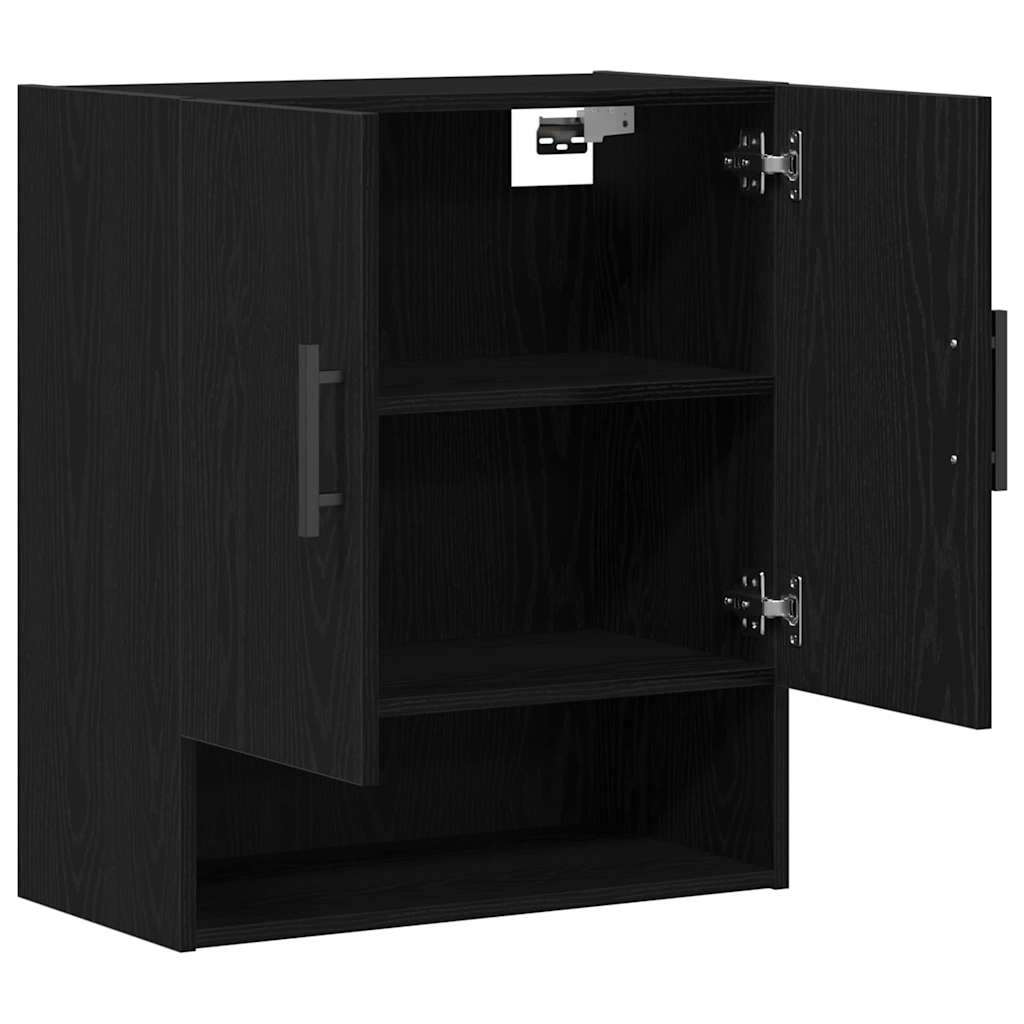 Mobile a muro Rovere Nero 60 x 31 x 70 cm Legno multistrato | homemem39