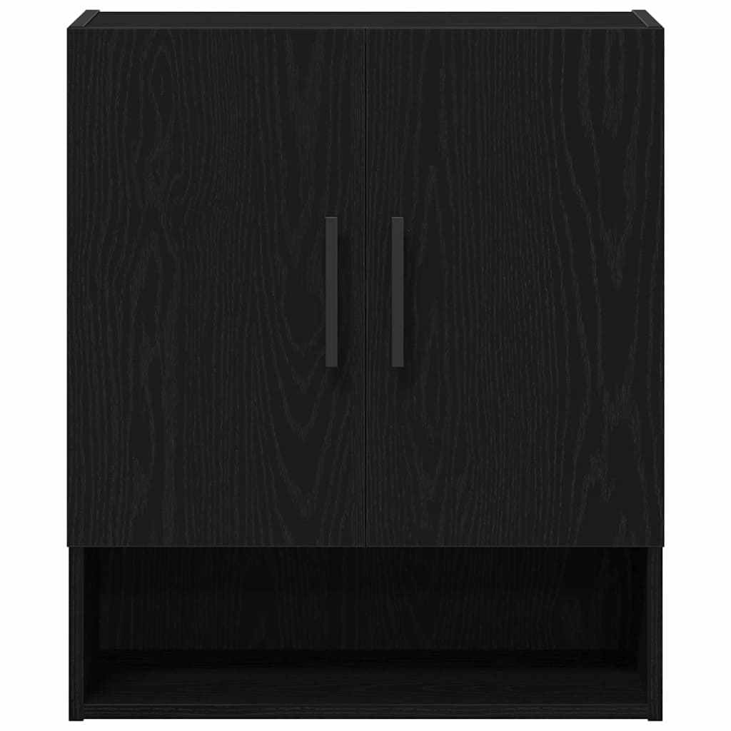 Mobile a muro Rovere Nero 60 x 31 x 70 cm Legno multistrato | homemem39