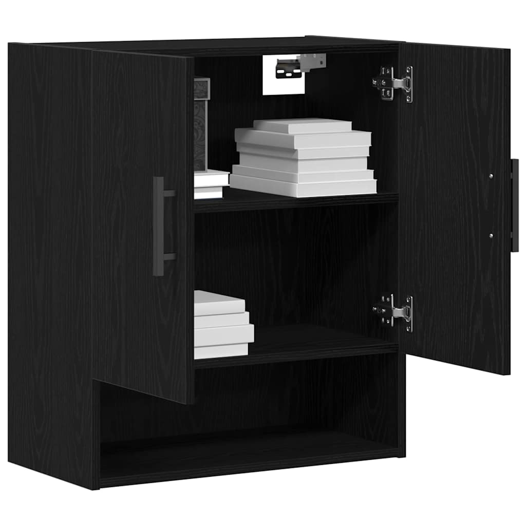 Mobile a muro Rovere Nero 60 x 31 x 70 cm Legno multistrato | homemem39