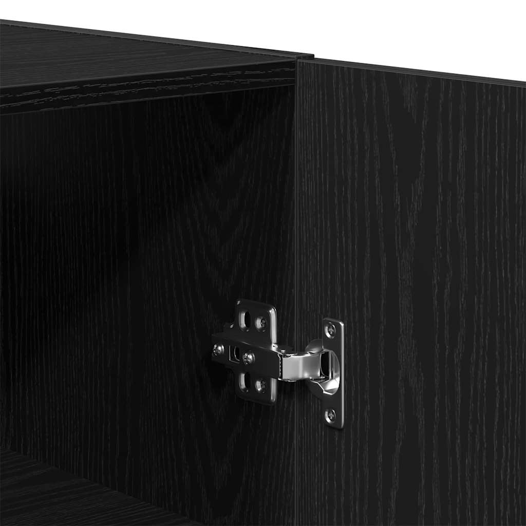 Mobile a muro Rovere Nero 60 x 31 x 70 cm Legno multistrato | homemem39