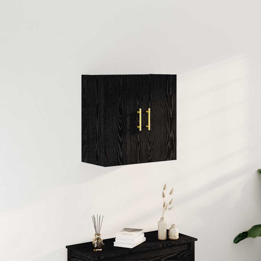 Mobile a muro Rovere Nero 60 x 31 x 70 cm Legno multistrato | homemem39